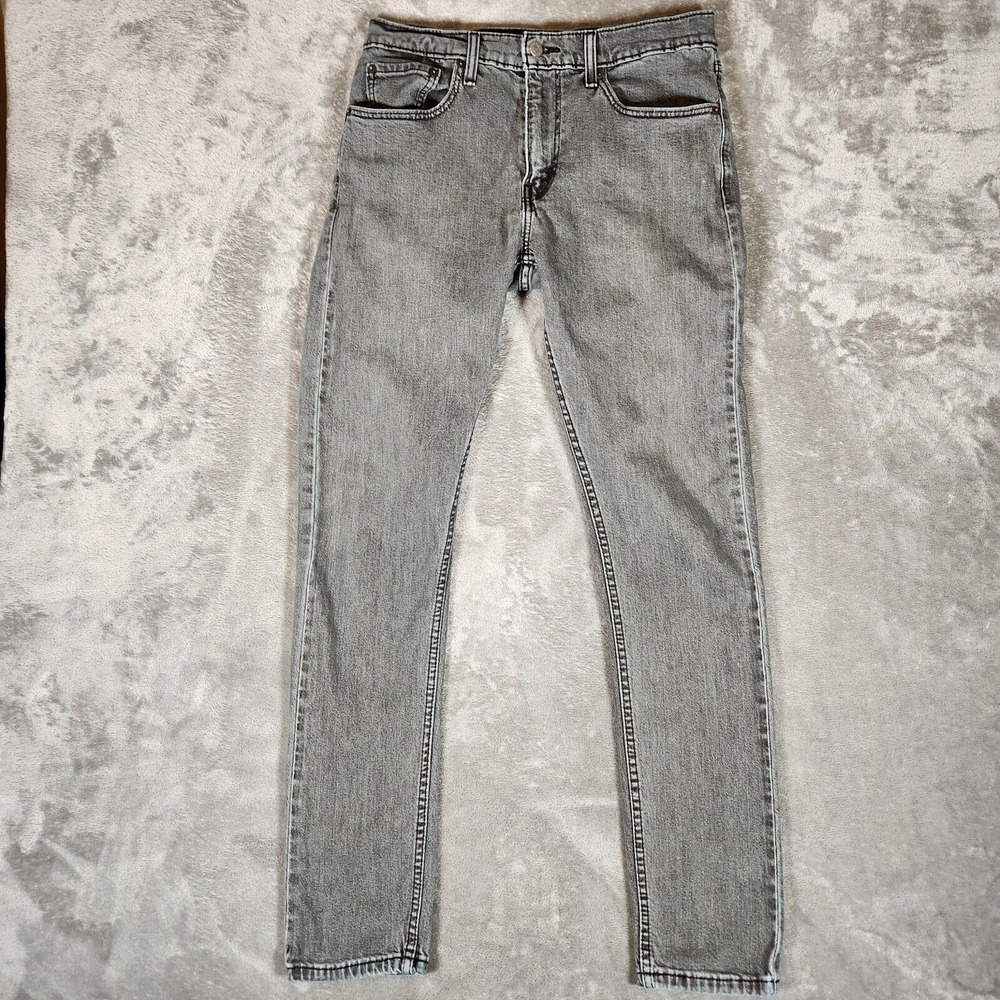 Levi's 512 Jeans Men's 32X36 Slim Tapered Fit Zip Fly Denim Gray